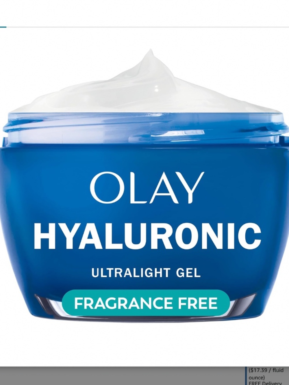 OLAY Hyaluronic Ultralight Gel Moisturizer - NWT - 1.7 oz